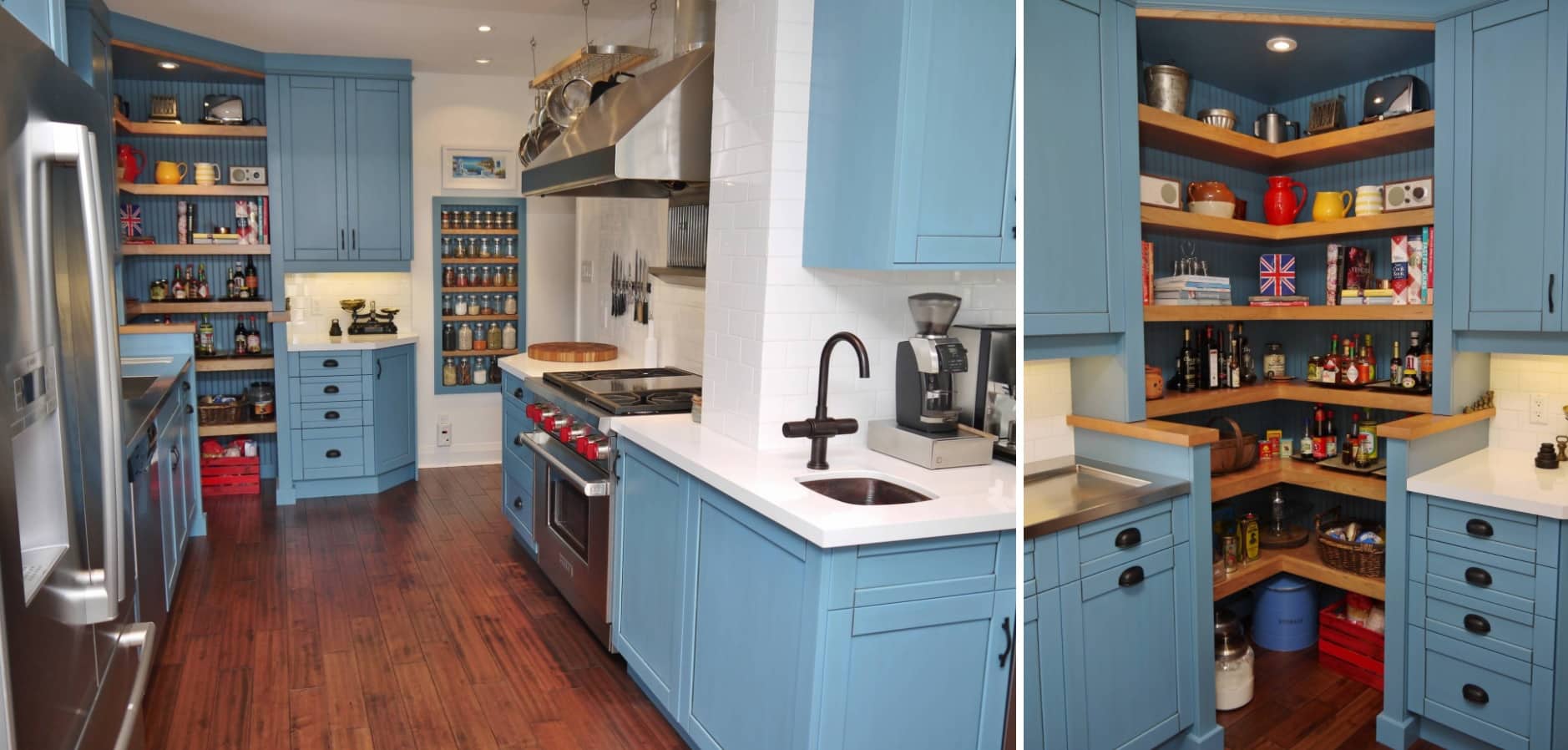 Idées d'armoires d'angle de cuisine qui optimisent votre espace utilisable