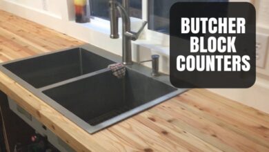 How to Make a Butcher Block Countertop // DIY Woodworking