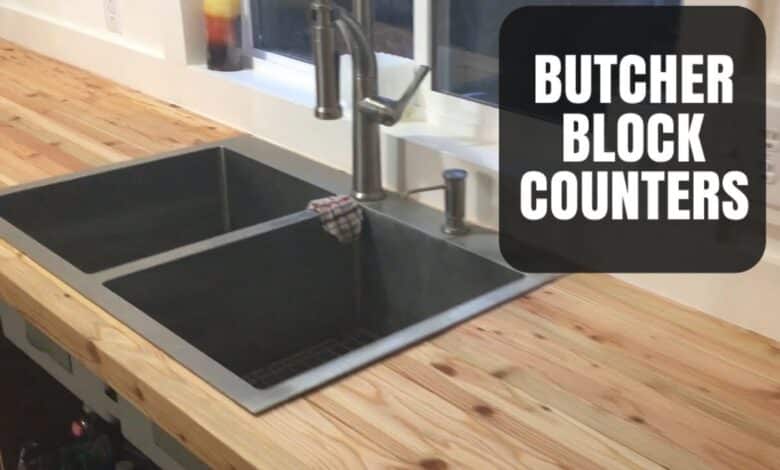 How to Make a Butcher Block Countertop // DIY Woodworking