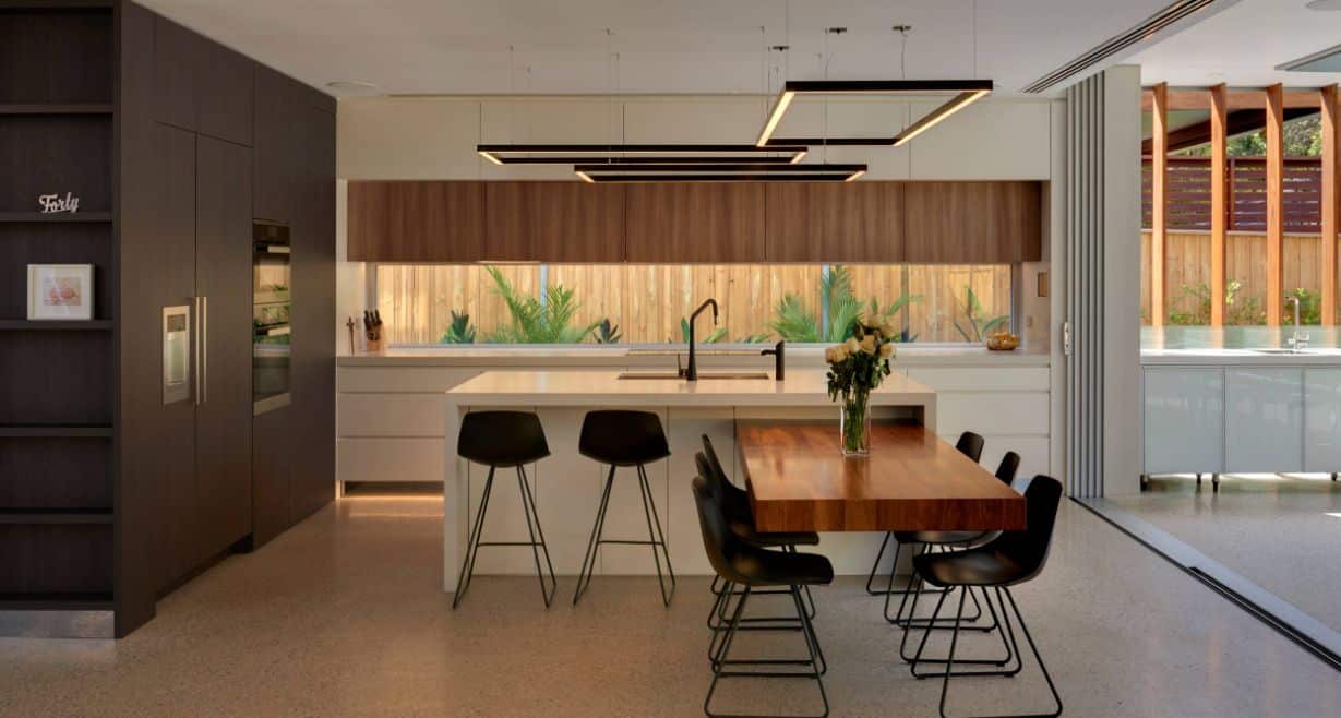 KC Design Studio Table îlot de cuisine en porte-à-faux